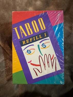 Milton Bradley Taboo Refill 1 Vintage 1990 Board Game Expansion Pack Factory Sea